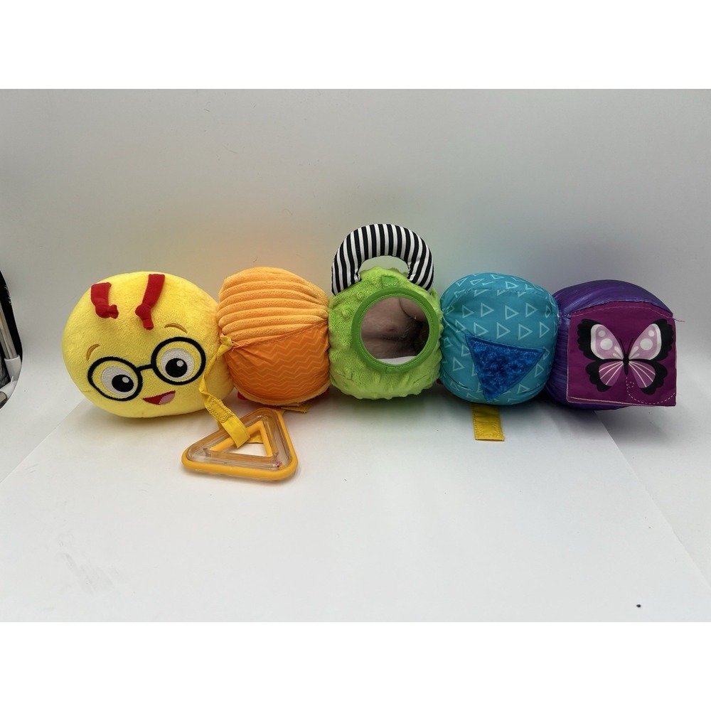 Baby Einstein 23" Sensory Caterpillar Plush Activity Toy Mirror Crinkle Kids II